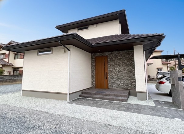 011 加古川市の新築外構をご依頼いただいた、チェリーブロッサムガーデンのオープン外構の施工例