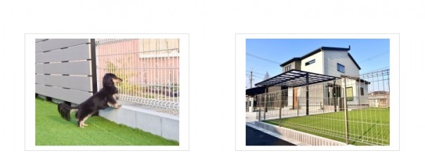 028 小野市三木市の外構工事で、お庭に広いドックランスペースを施工した事例