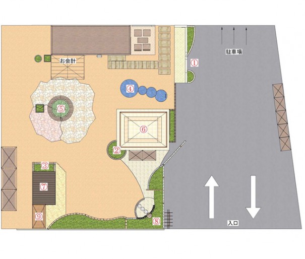 マーケット(展示場) 平面図 マーケット(展示場) 平面図