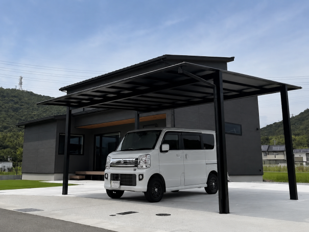 姫路市新築外構三協アルミスカイリード施工例