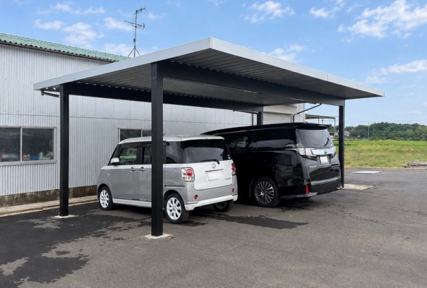 兵庫県小野市カーポート新設三協アルミG1⁻R施工例