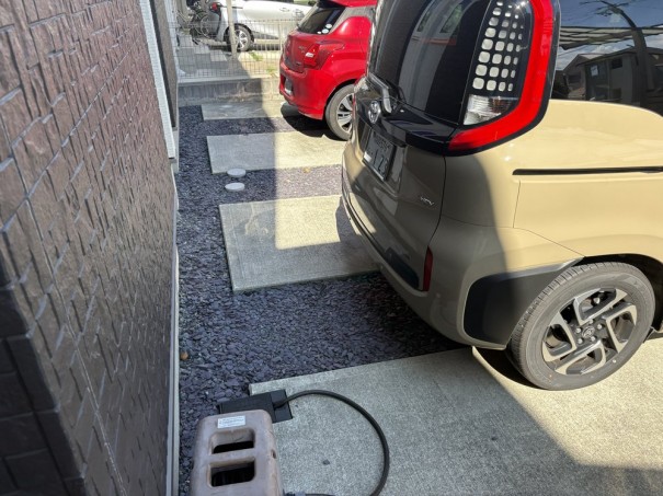 IMG_2713 加古川市の外構リフォームで、土間リフォームのビフォー画像