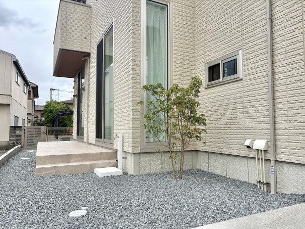 IMG_5014 兵庫県高砂市新築外構シンボルツリー常緑ヤマボウシの施工事例