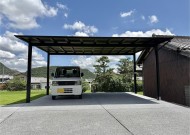 IMG_5309 小野市近郊でLIXIL ネスカF 2台用 ロング柱(ブラック)を設置した事例