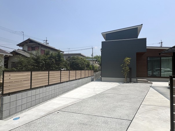 IMG_6342 加古郡稲美町新築外構洗いだし土間施工例