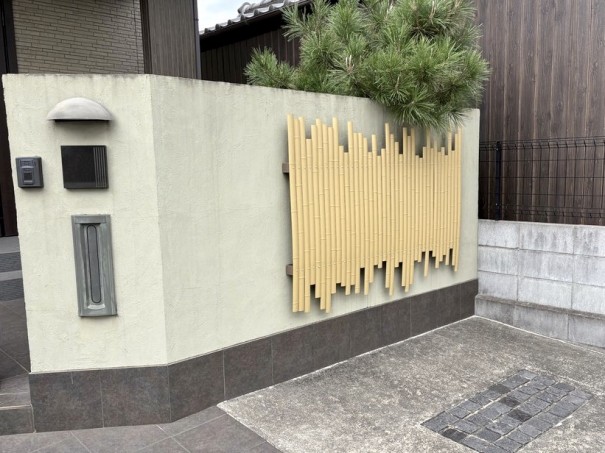 加古川外構リフォームで、門柱をジョリパットで塗り替えてリフレッシュした実例