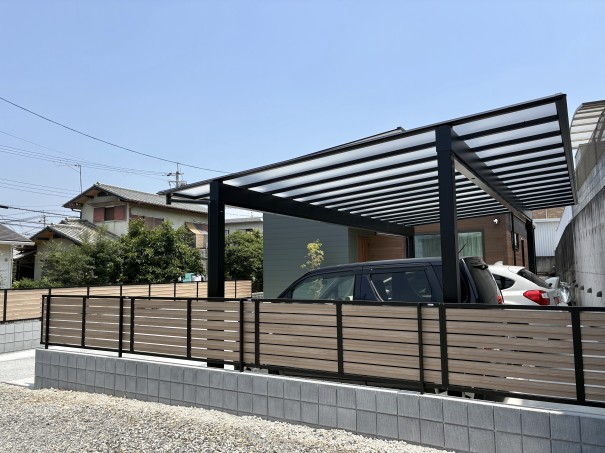 IMG_6399 兵庫県加古郡稲美町LIXILフェンスAB YS3型の施工例