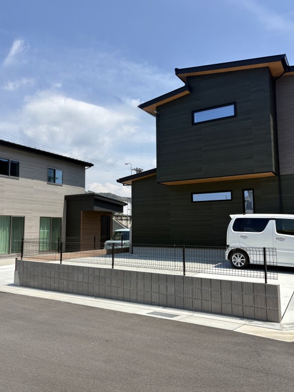 IMG_6865 兵庫県高砂市新築外構三協アルミユメッシュE型ブラック施工例
