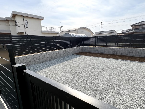 お家の南側のお庭に、畑スペースのある加古川市の新築外構