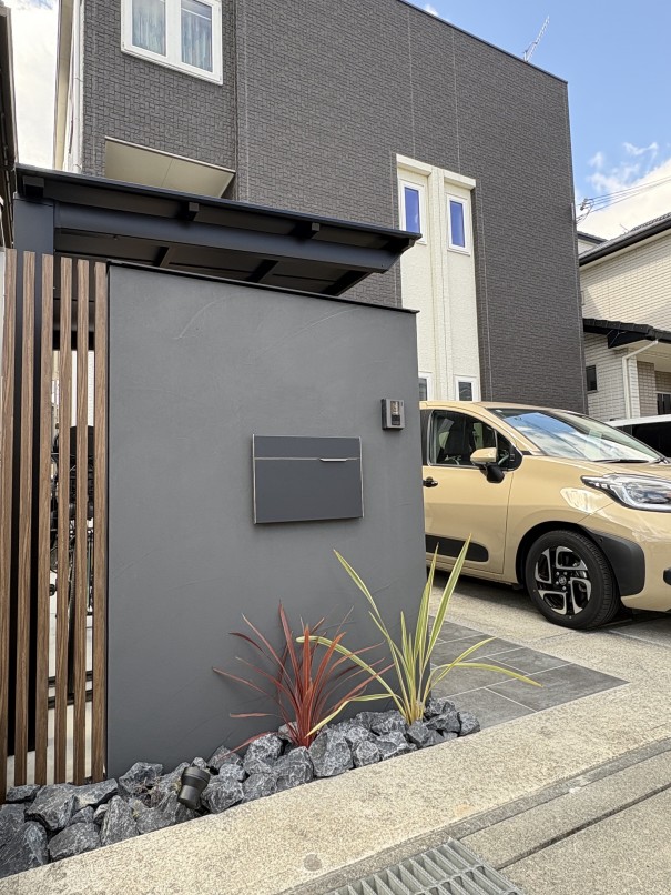 IMG_8012 加古川市の外構リフォームで、門柱・アプローチが新しくなった施工例