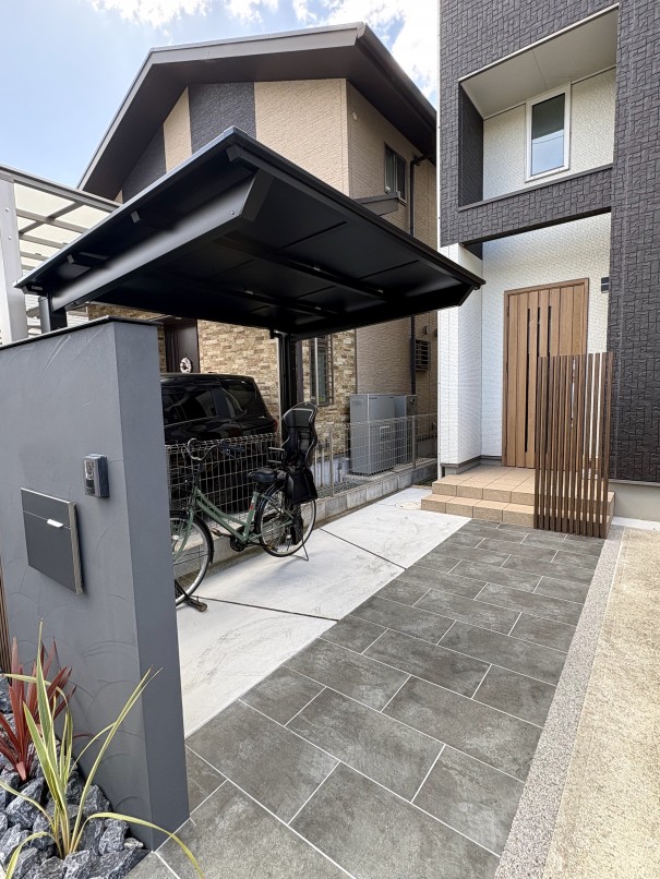 IMG_8021 加古川市の外構リフォームで、門柱・アプローチをリフォームした実例