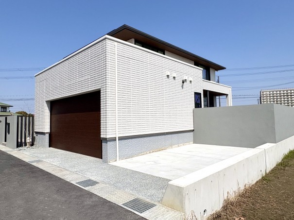 加古川市の新築外構で、プライバシーを守るクローズド外構を施工した事例