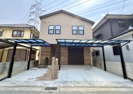 高砂市の新築外構で、三協　スカイリードを施工した施工事例