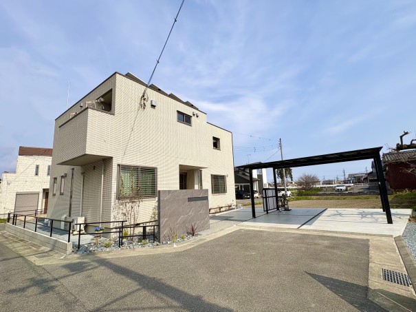 加古川市の新築外構で開放的なモダン外構の施工事例