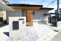 高砂市の新築外構で、ジャパンディな平屋外構の施工事例