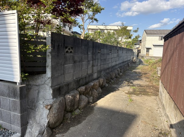 IMG_8933 兵庫県高砂市外構リフォームブロックフェンスリフォーム施工前