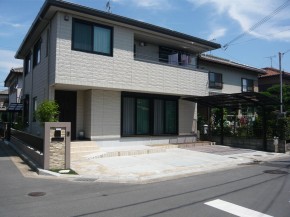 角地のオープン外構 高砂市ｎ様邸 加古川市 高砂市の外構 エクステリア工事はチェリーブロッサムガーデン