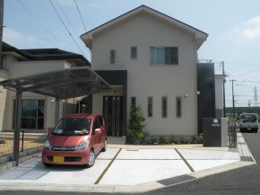 角地に面すオープン外構 加古川市ｋ様邸 加古川市 高砂市の外構 エクステリア工事はチェリーブロッサムガーデン